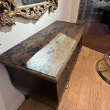 Chest of drawers with 3 drawers, Chinese decor, 20th century.