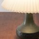 Lampe de table en céramique verte par Søholm, 1960 Danemark
