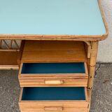 Vintage rattan desk 1960