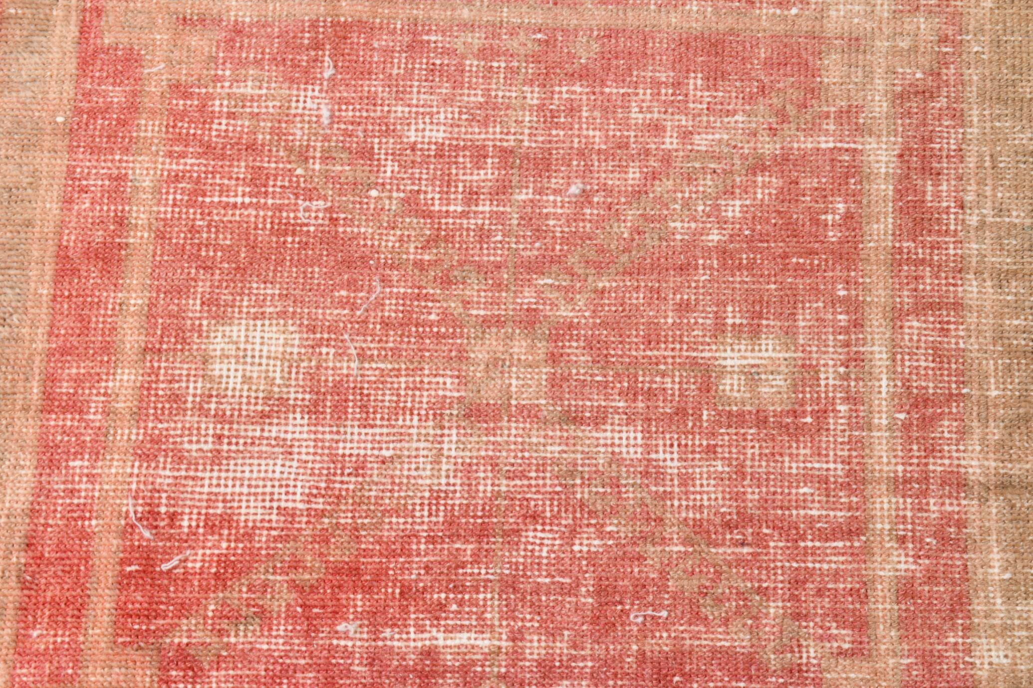 2x12 Stair Red & Pink Vintage Runner Rug, 73x382Cm