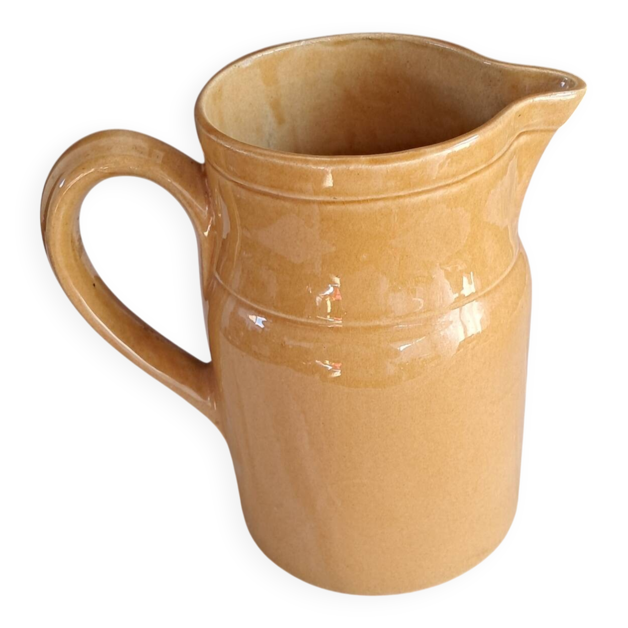 Glazed stoneware carafe