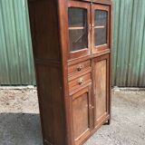 Vintage Parisian pine cabinet.