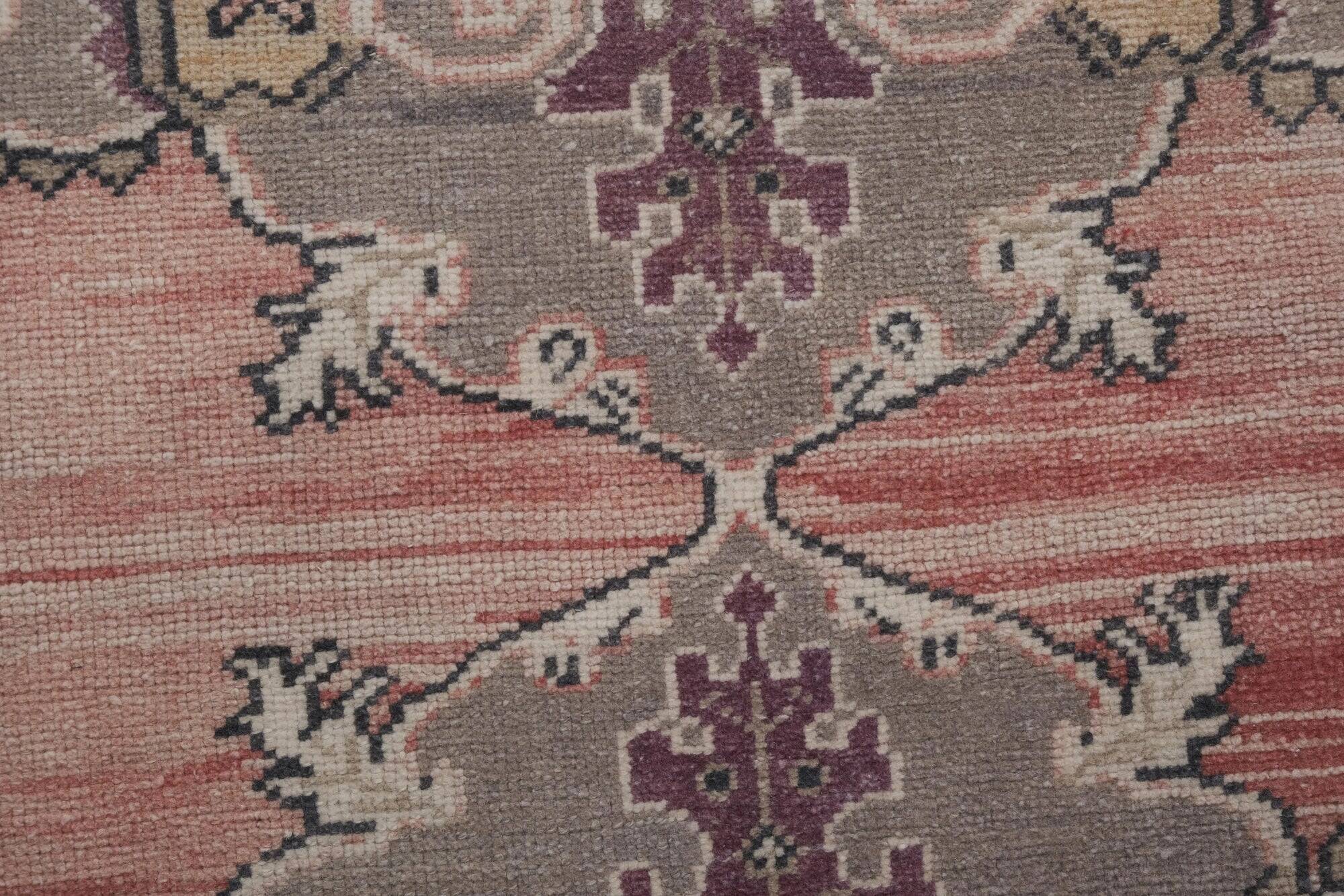 Vintage Turkish hallway rug 85x668 cm
