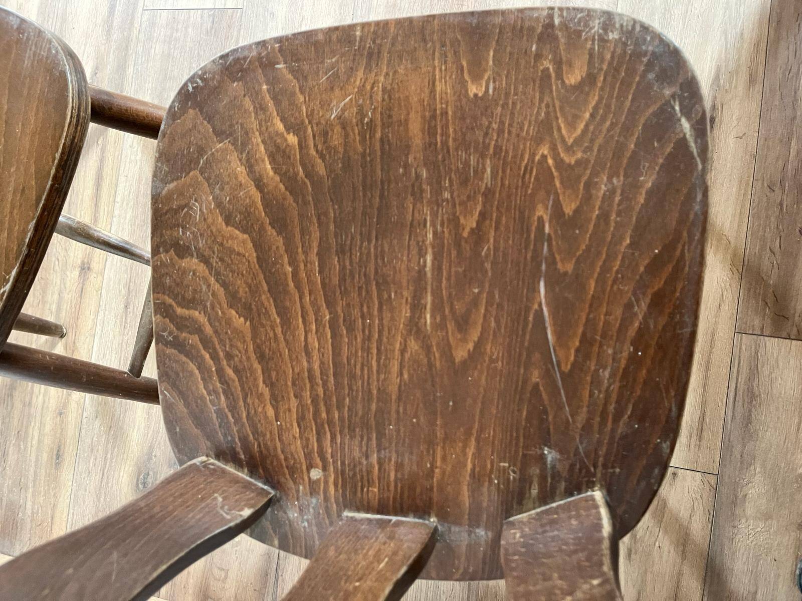 Pair of bistro chairs