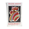 Affiche d'exposition réalisée en lithographie Kandinsky