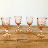 4 Rosaline Luminarc stemmed glasses