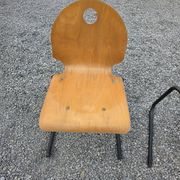 4 vintage school chairs from the 70s