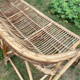 3-seater rattan bench from the 70s