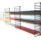 Vintage D. Dekker for Tomado Holland - Wall shelf with metal shelves