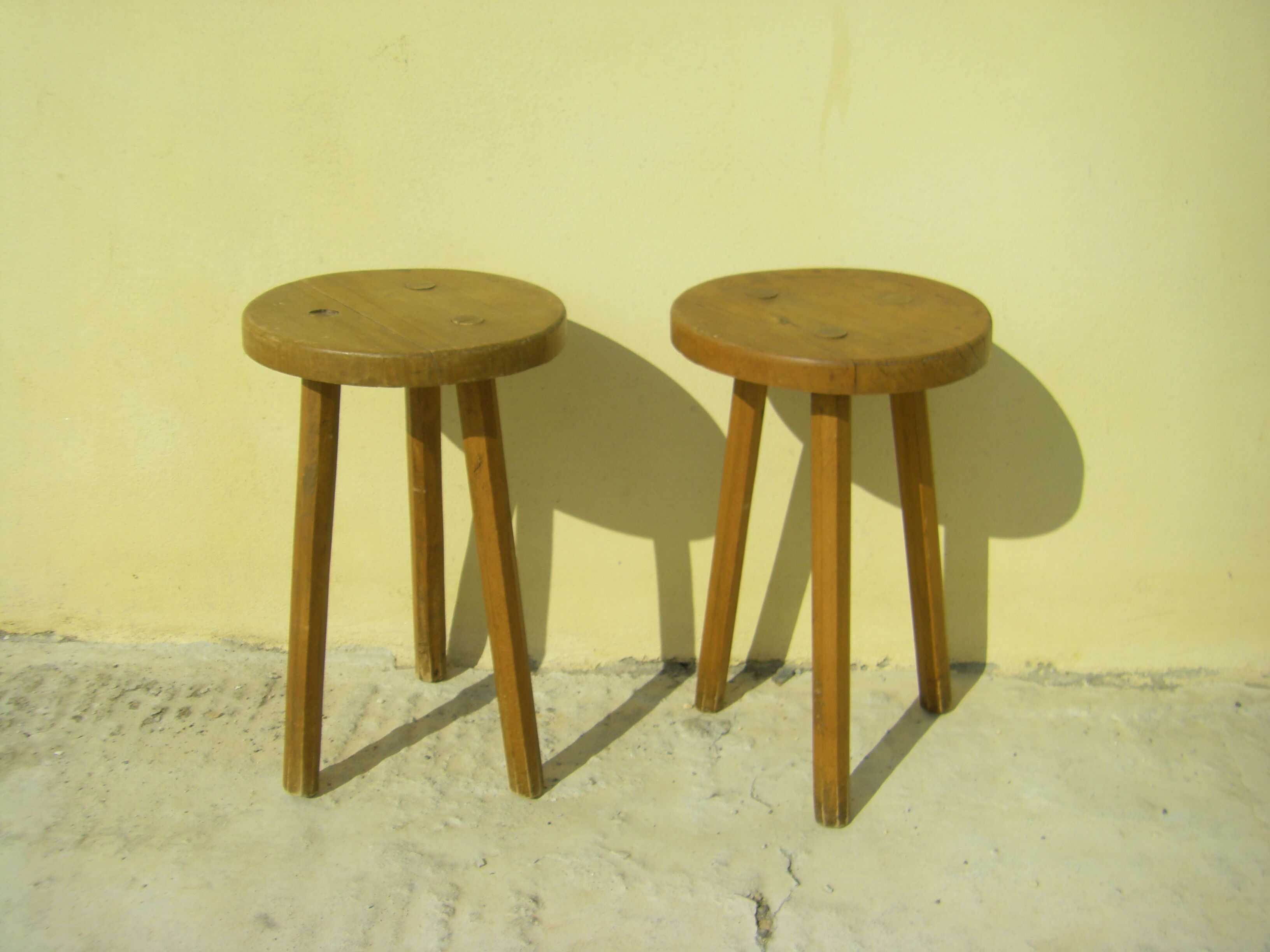 Pair of vintage decoration stools