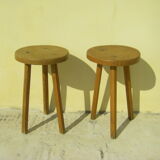 Pair of vintage decoration stools