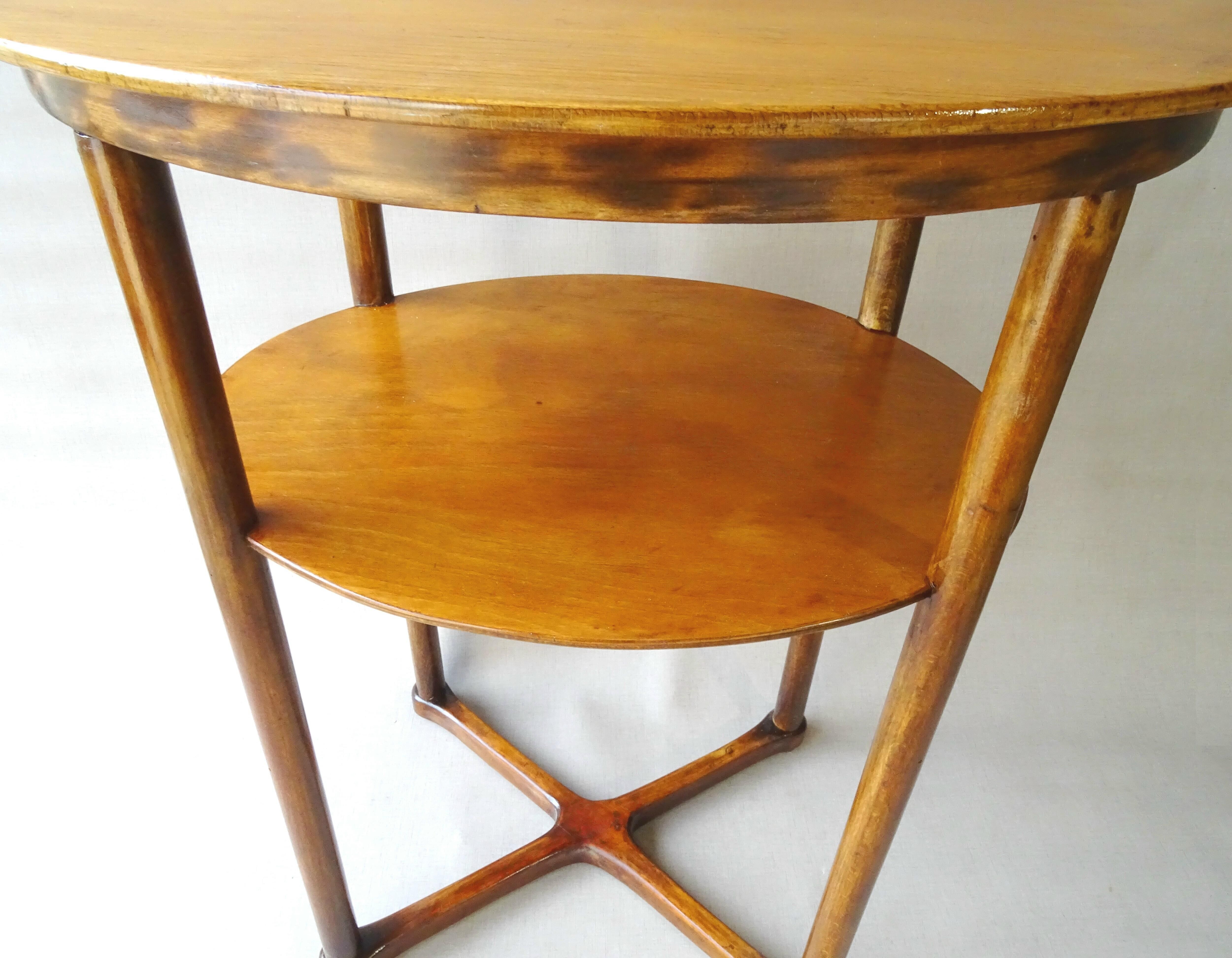 Oval pedestal table circa 1915 Nr.960/2 design Josef Hoffmann for J.J.Kohn