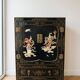 Meuble de rangement chinois vintage laqué noir