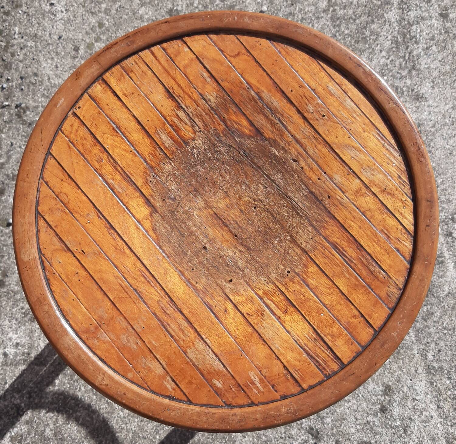 Tabouret de bar en bois courbé (style Thonet)