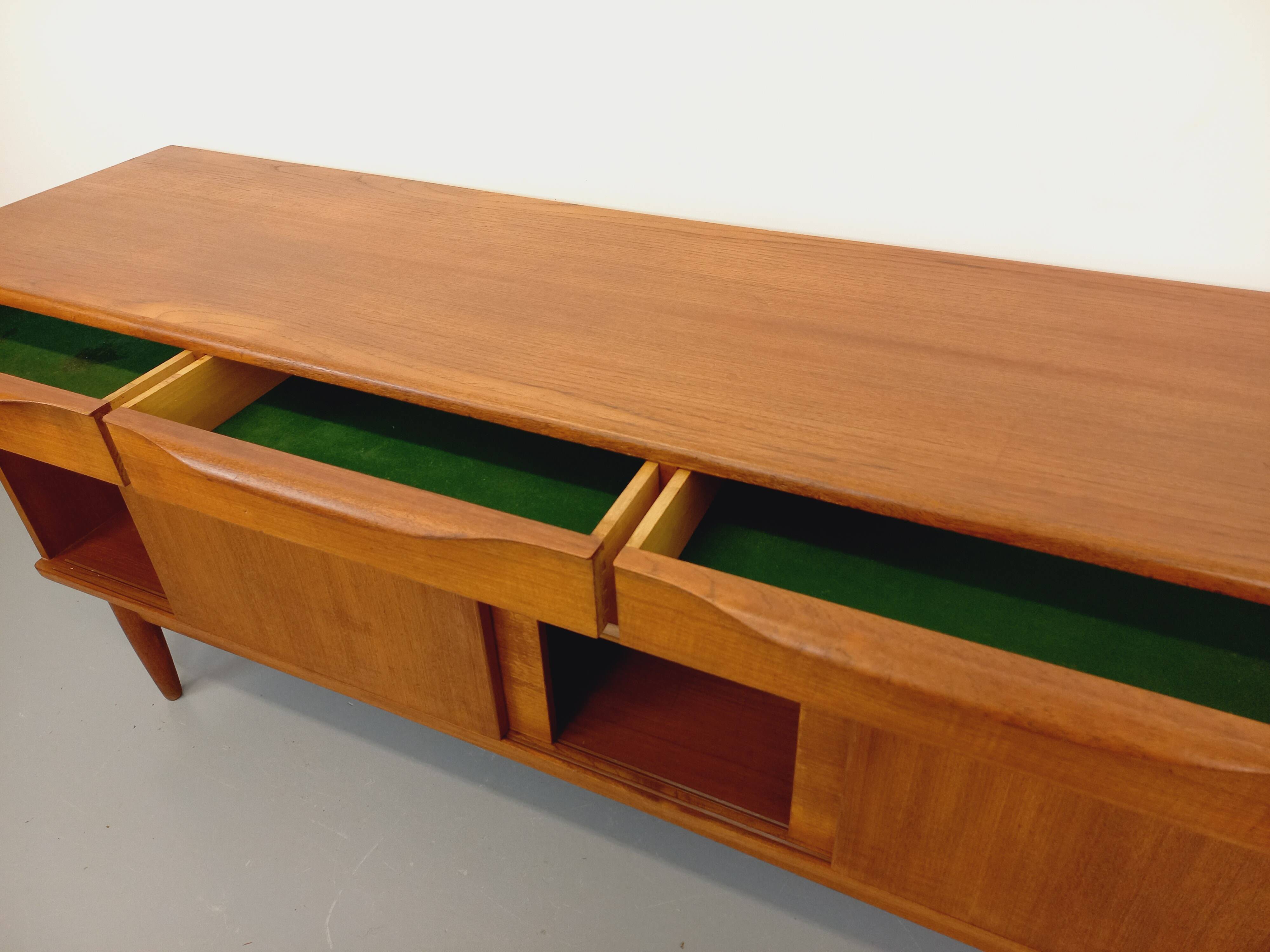 Vintage Scandinavian teak sideboard from the 60s, Johannes Andersen for Samcom