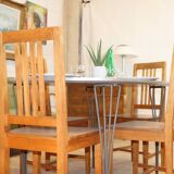 6 vintage Axel Larson chairs from mobel-shop suede