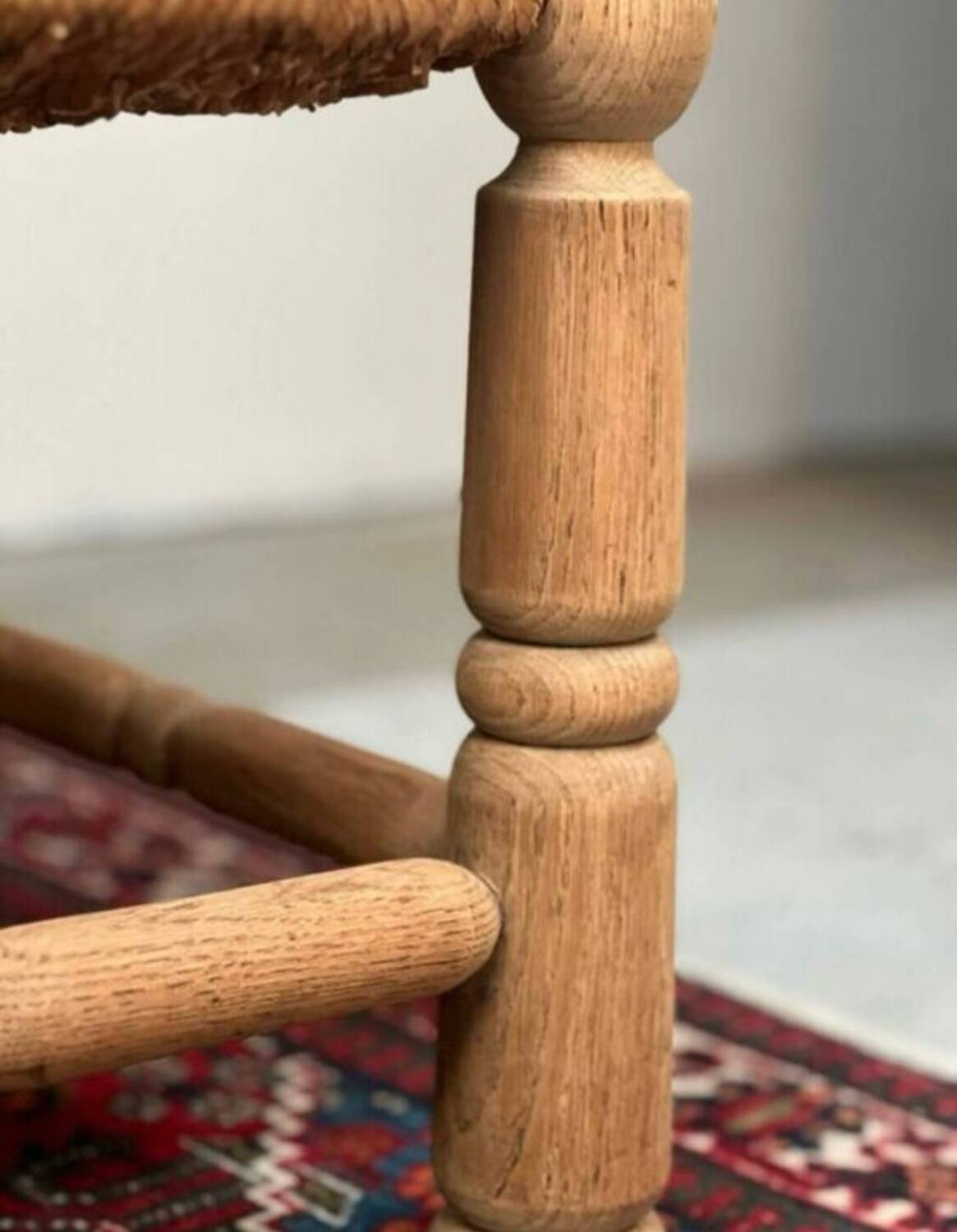 Pair of Dudouyt straw chairs