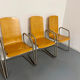 Set of 6 cantilever chairs from the Zumsteg Collection, moulded wood, 1980s.