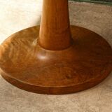 Turned wooden pedestal table