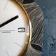 Clock vintage formica wall clock silent barometer "Manufrance"