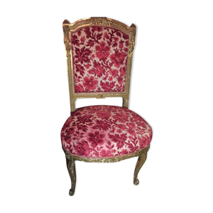 Chaise Louis XVI avec du bois doré