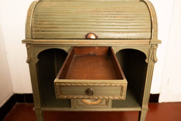 Bureau secrétaire bonheur du jour à cylindre