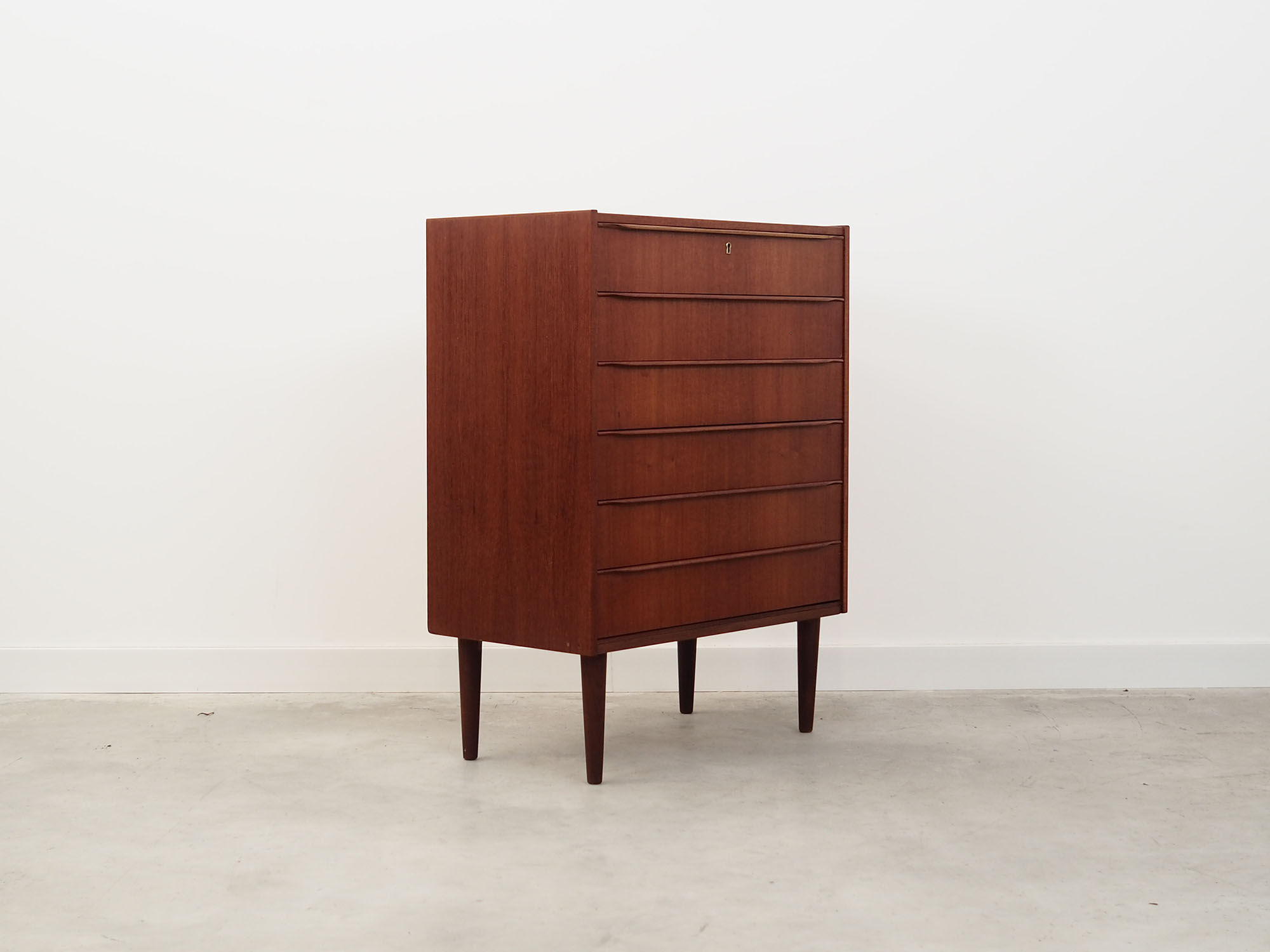 Teak chest of drawers, Danish design, 60's, production: Denmark