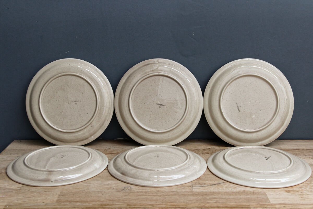 Set of 6 vintage dessert plates