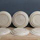 Lot de 6 assiettes à dessert vintage