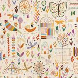 Embroidered Afghan kilim 198 x 145 cm