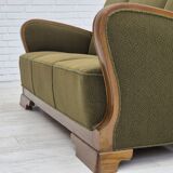 1950s, Danish 3 seater sofa in original very good condition, oak wood.