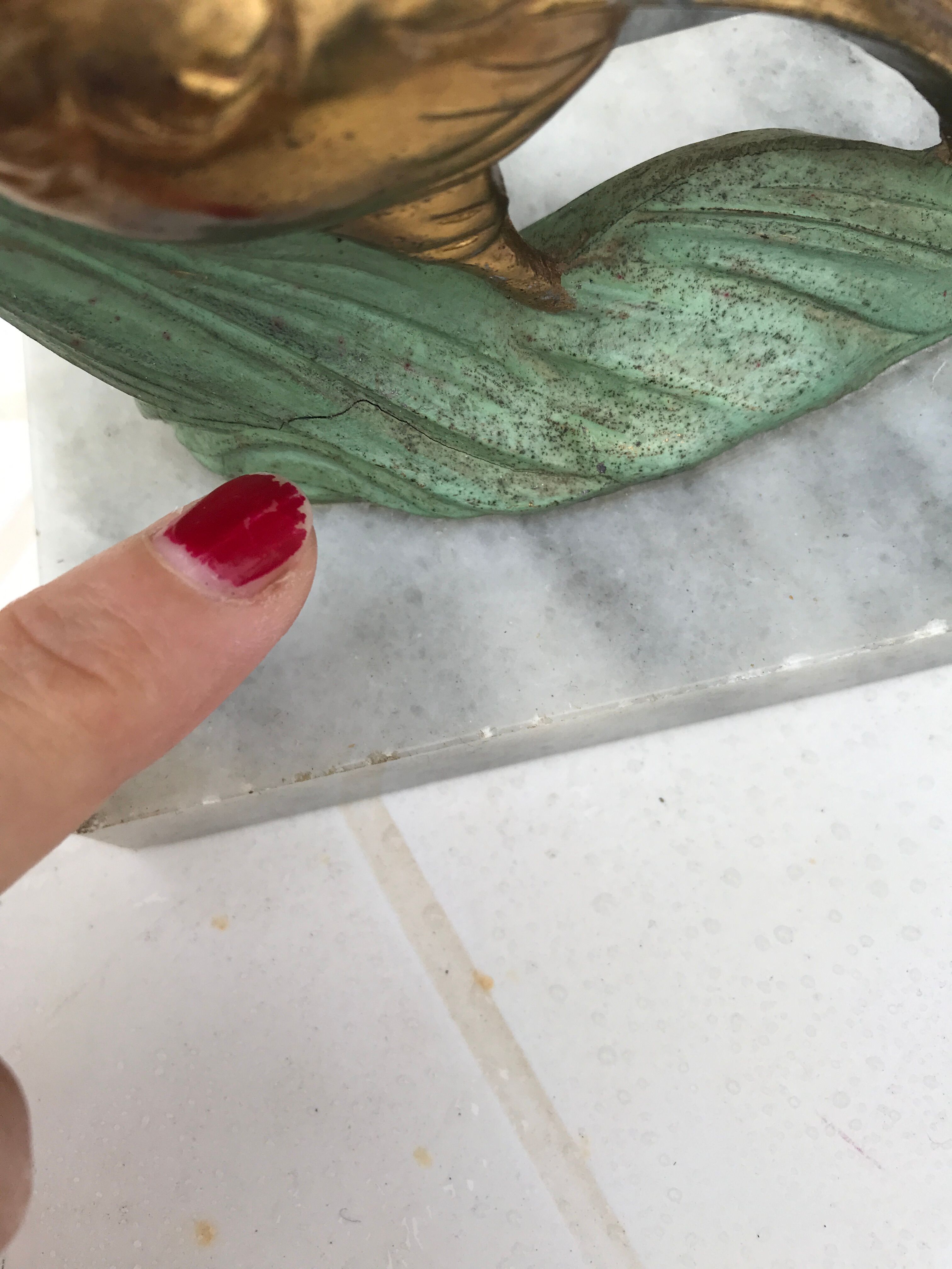 Pair of bookends birds art deco