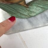 Pair of bookends birds art deco