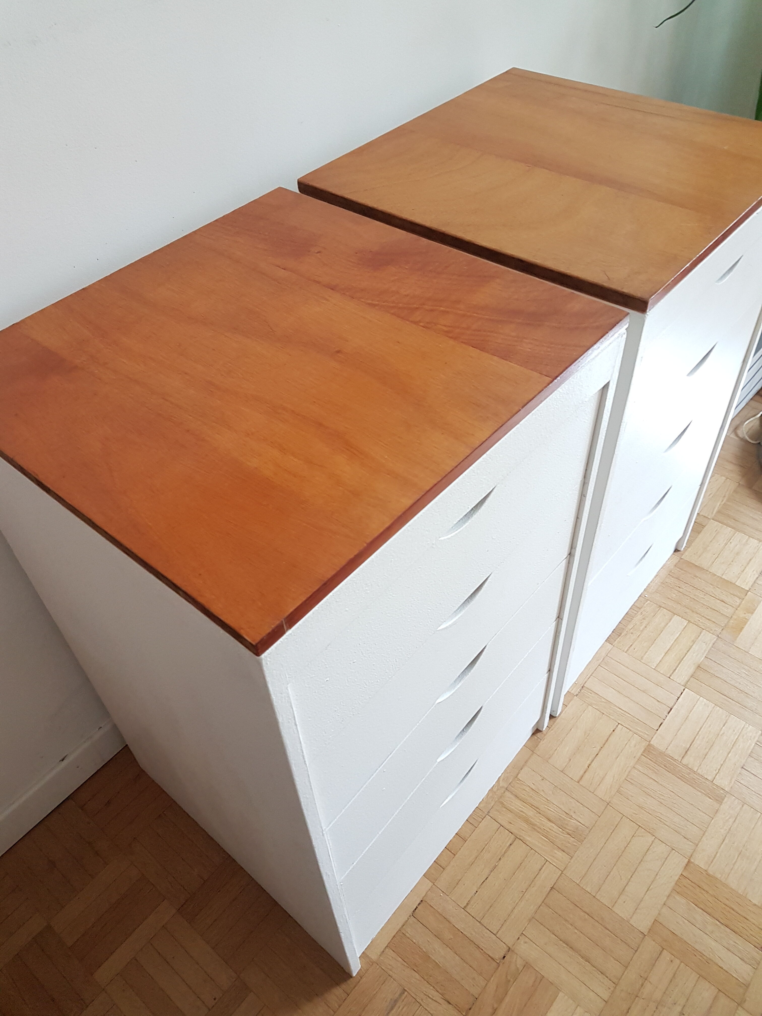 Vintage wood carpentry boxes