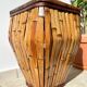 Vintage rattan umbrella stand, colonial style 1930s - Vintage rattan planter