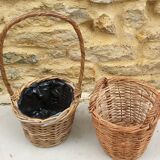 Duo de cache-pots en osier