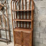 Rattan shelf at canning doors