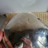 Silver-plated metal planter pot