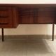 Vintage Danish teak desk by Gunnar Nielsen Tibergaard, 1960