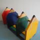 Pierre Sala vintage deco pencil bookends 80s bookends shelf
