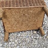 Vintage work box in braided rope