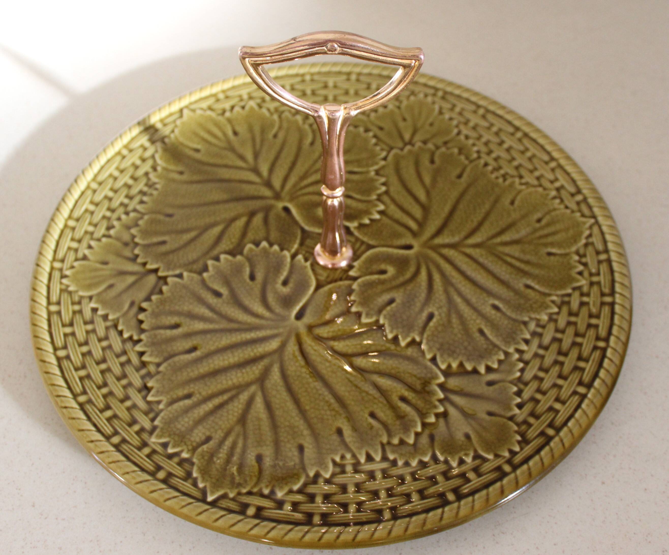 Gien serving and cheese dish from the 70s