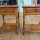 Solid oak bedside table
