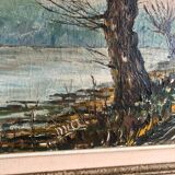 Oil on canvas landscape of Vendée