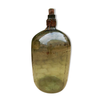 Old glass bottle fine 19th