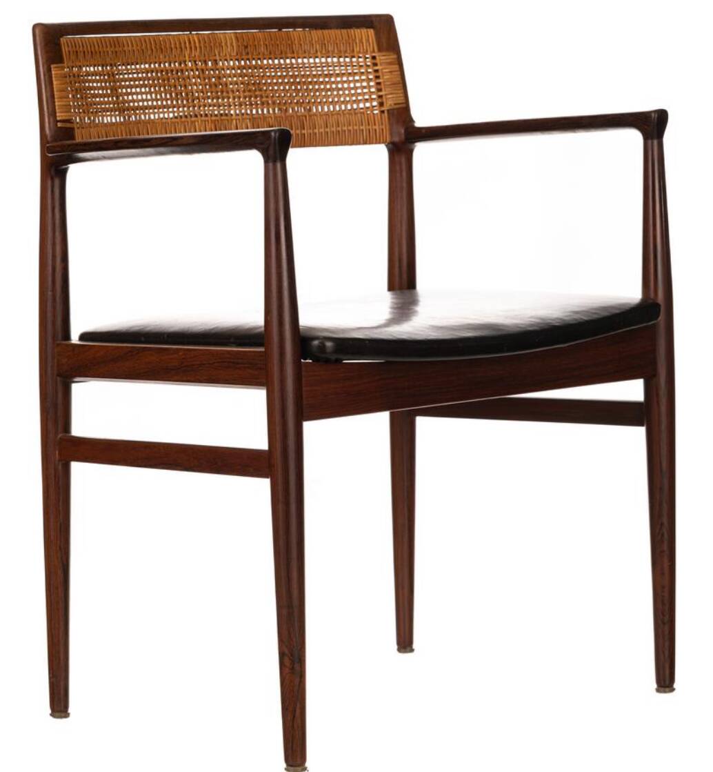 6x Dining Chairs by Erik Wørts 50s in Palisander