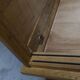 1950 wardrobe with compass legs, sliding doors, and a new top.