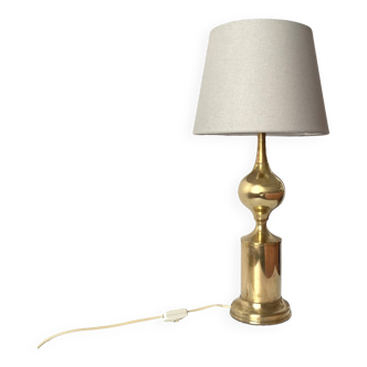 Large Bankamp Leuchten ball lamp from the 60s, vintage brass lighting fixture