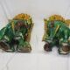 Pair of Chinese guardian lions foo dogs shishi imperial guardians ceramic