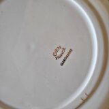 Gien Gardanne dishes, pink and yellow (1 oval, 2 round ones, one of which is hollow)